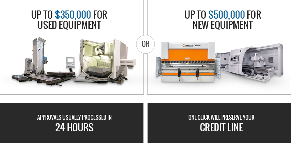 Prestige Equipment offers up to $350,000 for used equipment & $500,000 for new equipment financing.